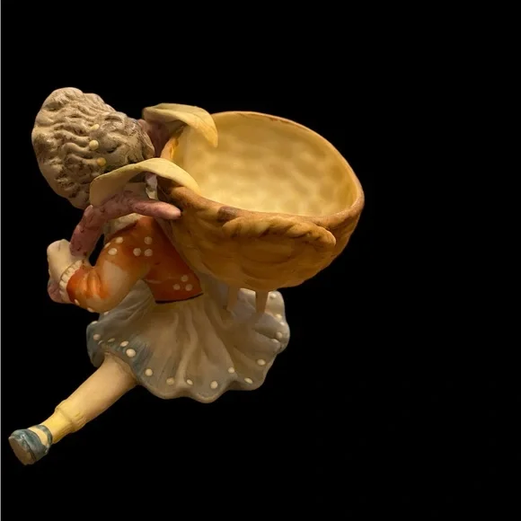 Vintage ceramic figurine planter / trinket holder hand painted in Japan UCAGCO - Picture 6 of 7